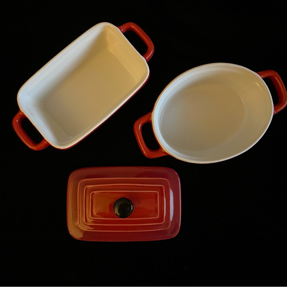 Cracker Barrel Mini Stoneware Baking Dishes